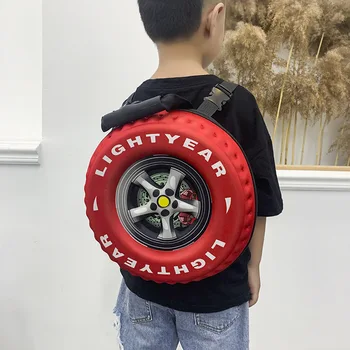 2025 New Korean Style Children's Schoolbag EVA Tire Fashionable Shape Kindergarten Schoolbag Boy's Backpack 1