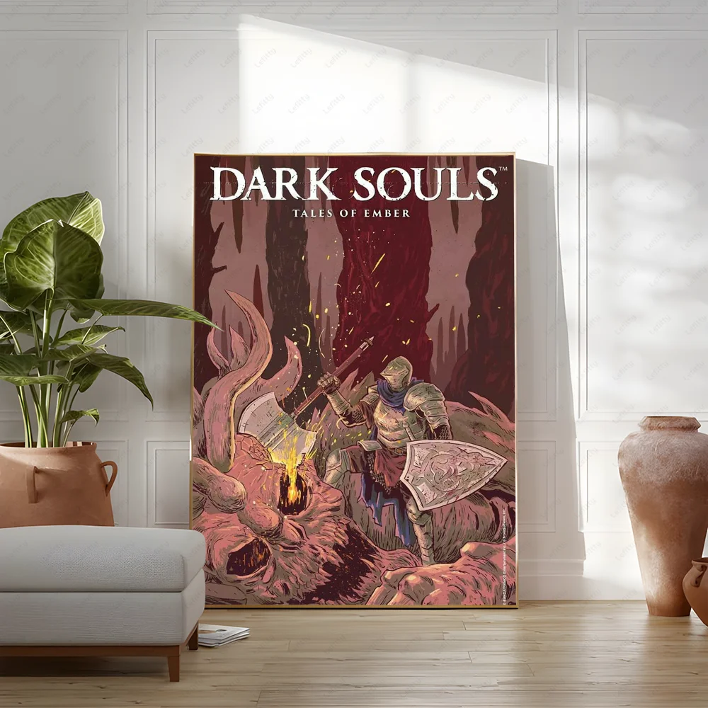 D-DARKs SOUL Hot Game Poster, klebriger Wandkunstdruck, wasserdicht, für Zuhause, Wohnzimmer, Schlafzimmer, Bar, Flur, ästhetisches Dekor – Detail 10