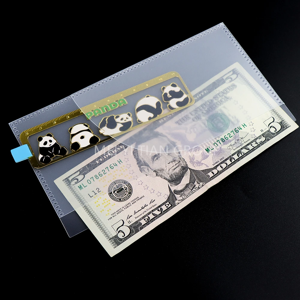 5PCS A6 현금 봉투 서리로 덥은 바인더 포켓 루스 리프 6 홀 펀치 핑크 예산 포켓 양면 오프닝 머니 봉투