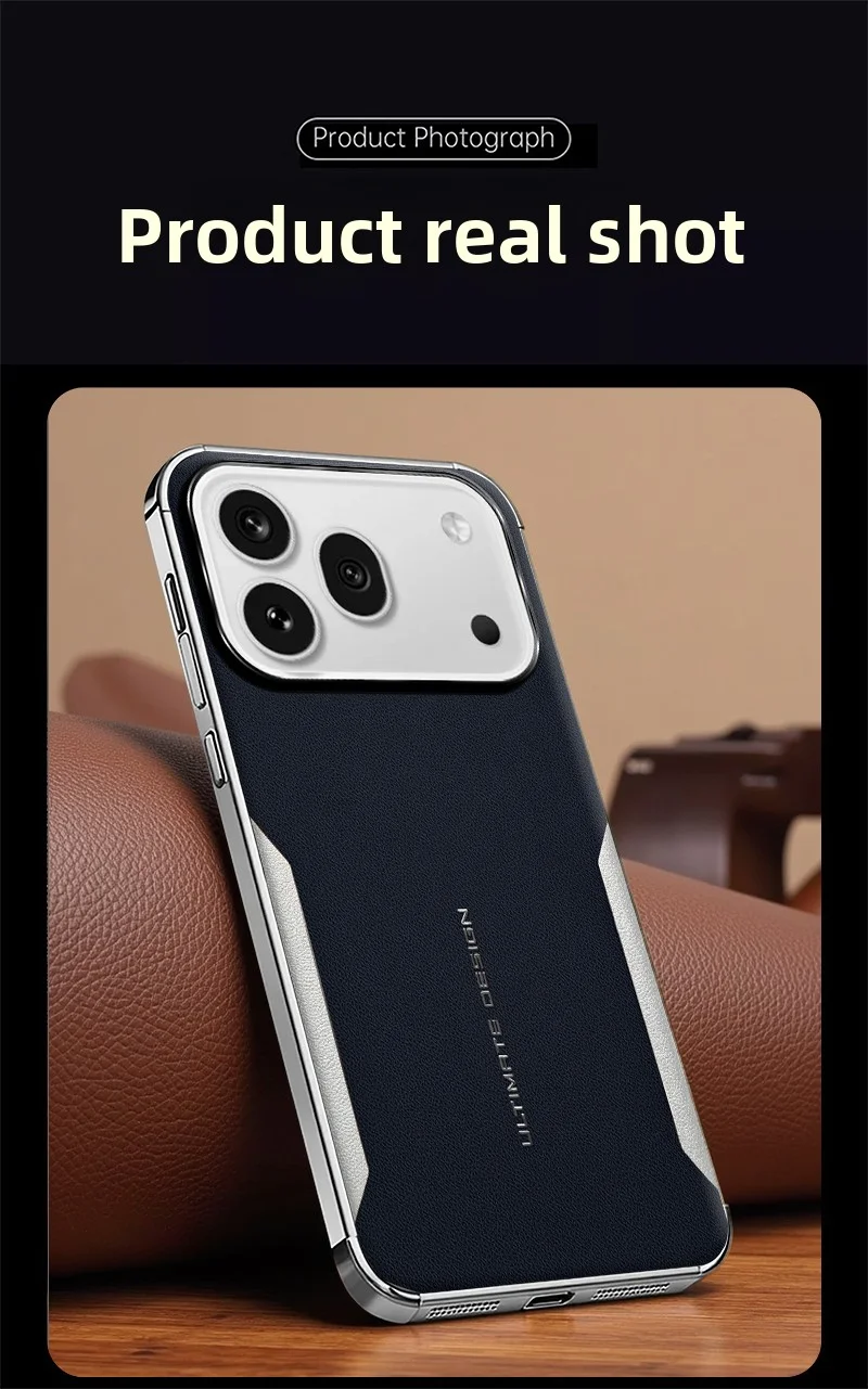 Luxury PU Leather Skin Protective Back Cover Case