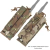 Radio Pouch Walkie-Talkie Bag PRC 152 Drop-down Radios Outdoor Tool MOLLE Belt Pouches for Hunting Vest Plate Carrier 1