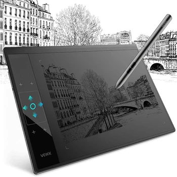 VEIKK A30 10X6 inch Graphics Digital Drawing Tablet 8192 Level Pen Battery-Free Stylus for Android Window Phone Mac OSU Game