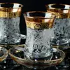 Vintage Turkish Tea Glasses Set