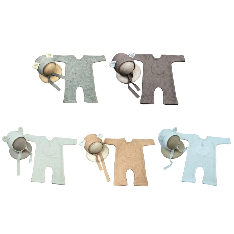 

New Born Clothes Baby Boys Girls Photo Props Accessories with Hat Kit