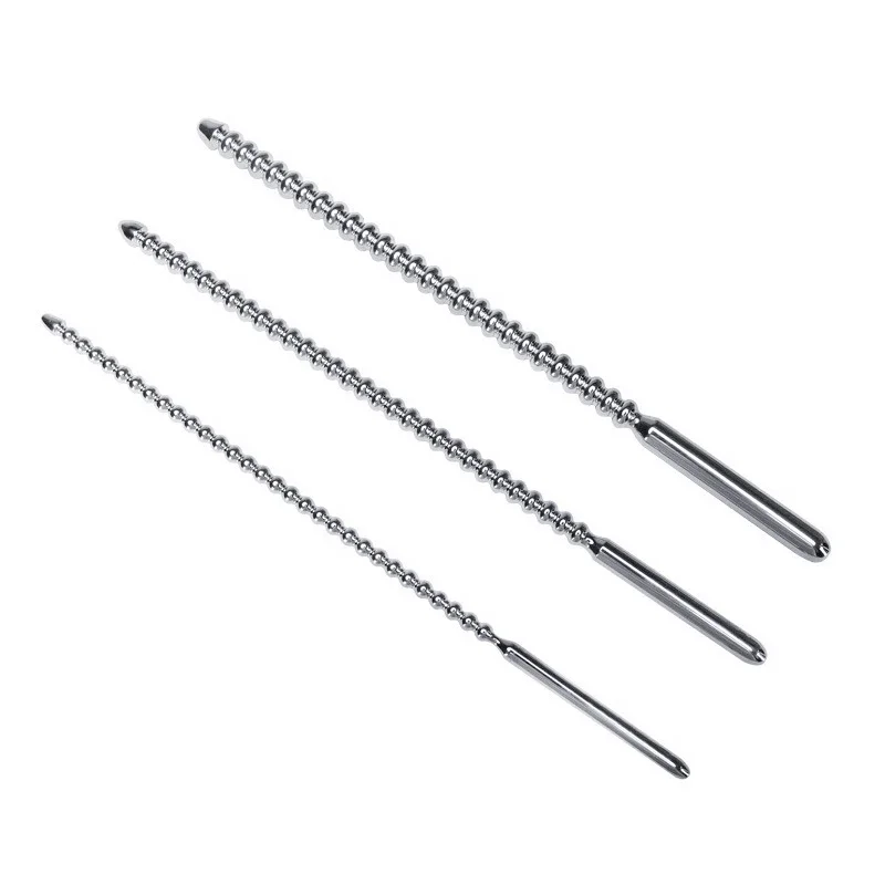 Male Urethral Sounds Metal Penis Plug Uretrale Stimulator Stainless Steel Urethral Catheters Dilators Adult Sex Toy