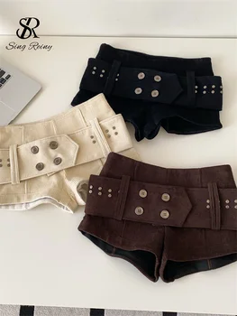 Corduroy Mini Shorts 1