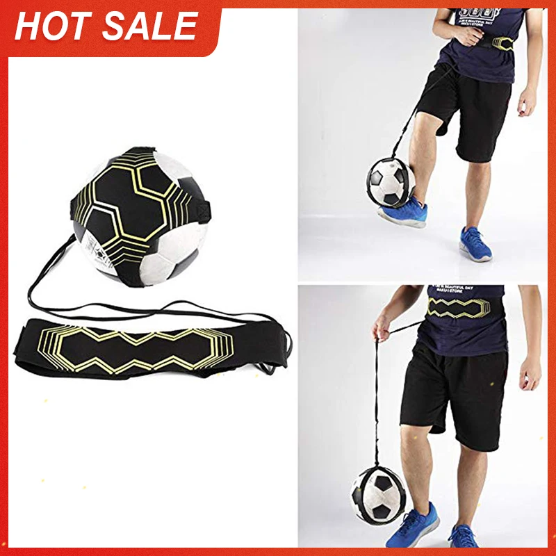 Adjustable Football Kick Trainer Soccer Ball Train Equipment Practice Sport Belt 