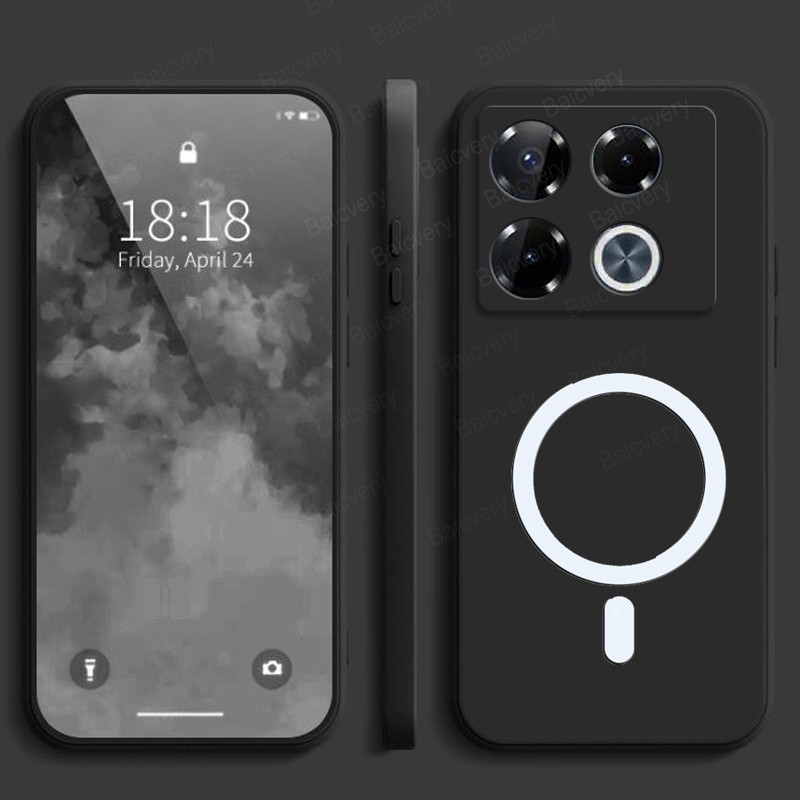 Phone Case For Infinix Note 40 5G X6852 4G X6853 40Pro 4G X6850 Pro 5G X6851 40 Pro+ X6851B Magnetic Wireless Charging Cover