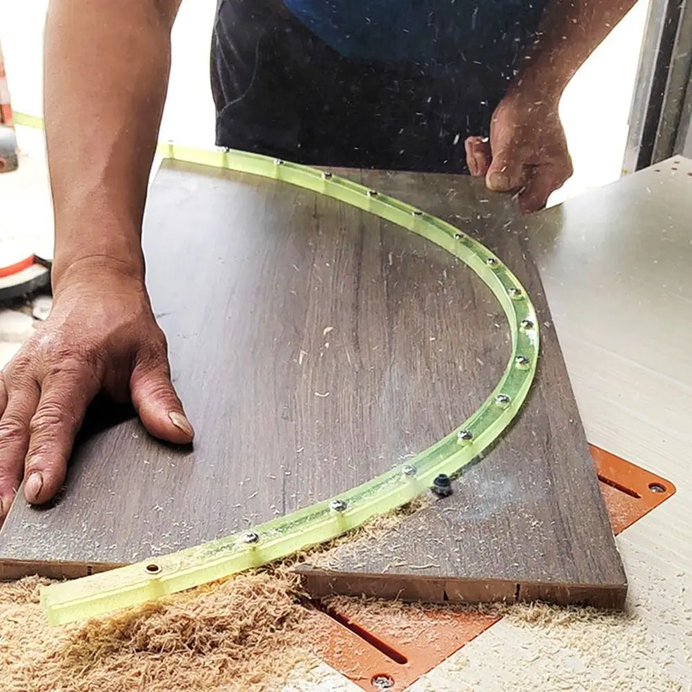 Adjustable Woodworking Profiling Strip Flexible Router Guide Woodworking Tool Profiling Strip 2/1M Complex Shape Contour