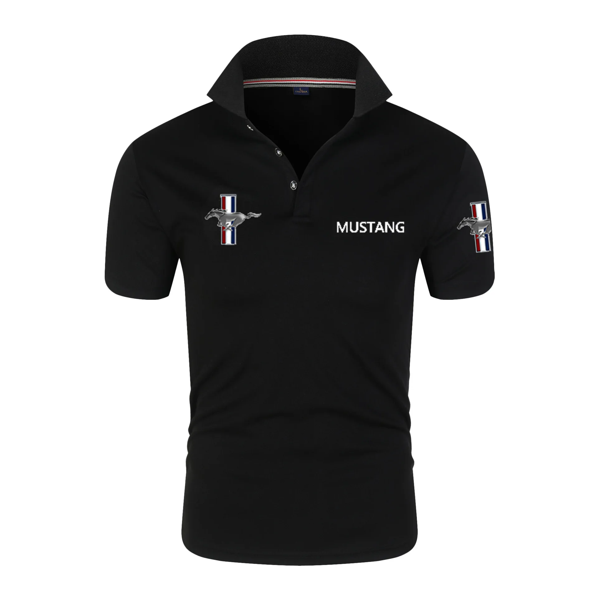 Business Summer New Men's Polo Shirts Men's Short Sleeve Polyester Quick Dry Lapel Top Casual Polo Shirts Large Size Free Shippi