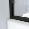Alliance Pro BG 56-60 in. W x 70 3/8 in. H Semi-Frameless Sliding Shower Door in Matte Black and Clear Glass 5