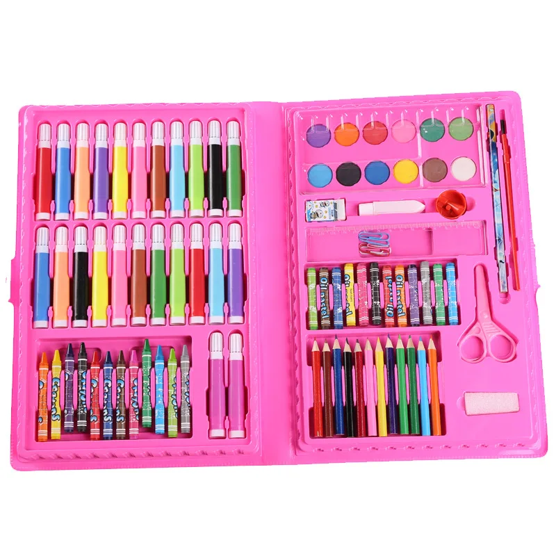 Triani Art Set (150 Pieces)Painting, Watercolors, Colored，Drawing Art Box  with Oil Pastels, Crayons, Colored Pencils, Markers, Paint Brush,  Watercolor