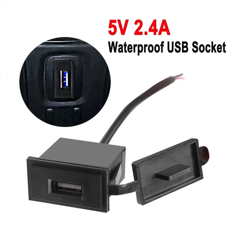 Adattatore per caricabatterie per telefono cellulare 12V Presa per stazione di ricarica automatica per moto Adattatore di alimentazione Presa per caricabatterie USB Caricatore per auto USB - immagine 6
