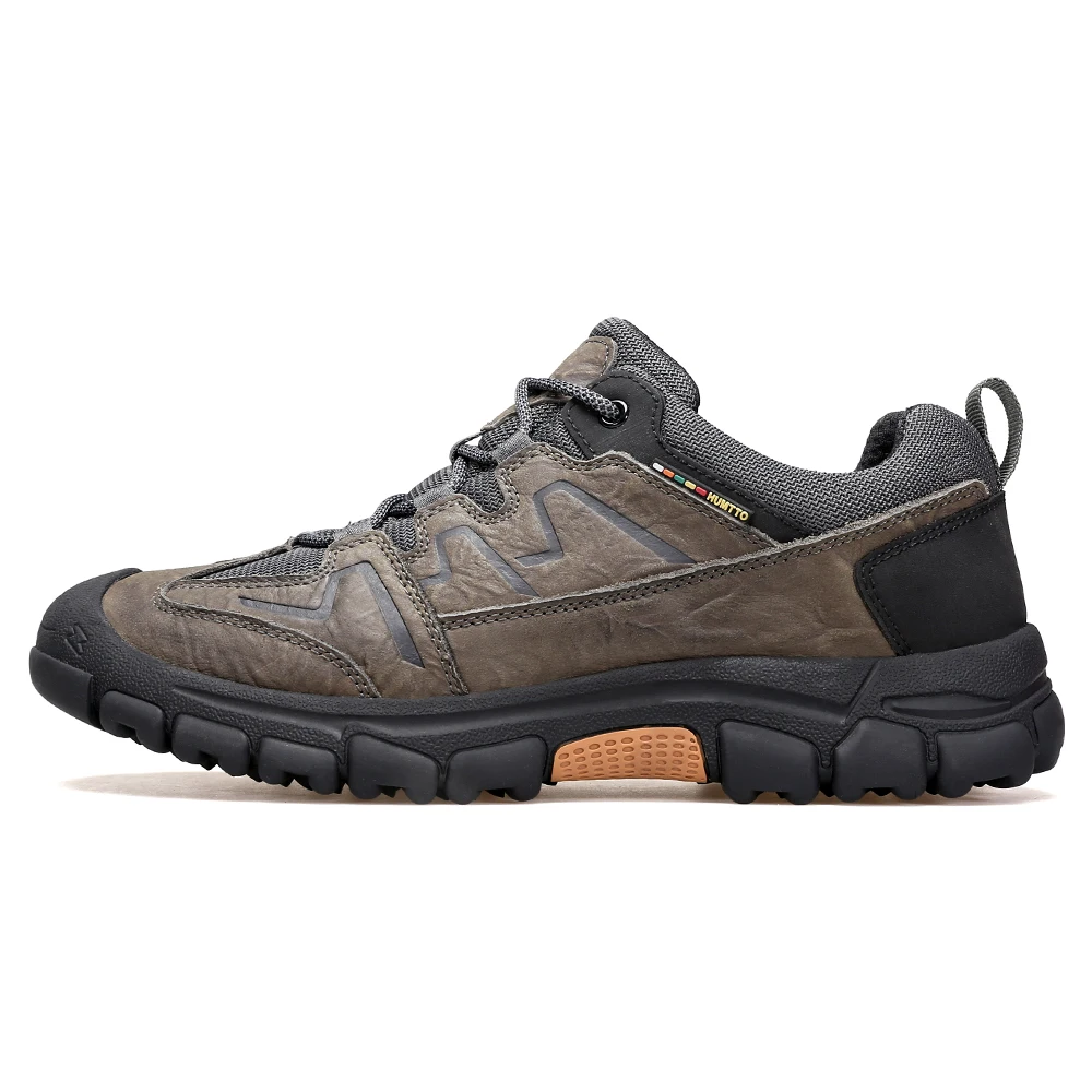 HUMTTO Leather Shoes for Men Luxury Designer Winter Casual Sneakers Breathable Outdoor Men's Sports Shoes Fashion Black Trainers