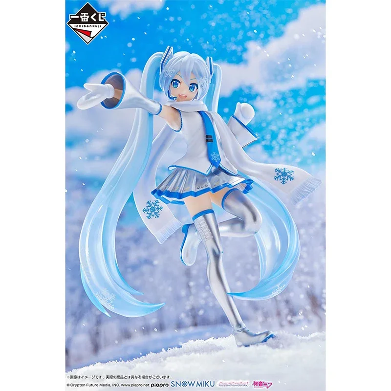 

2024 Bandai Original Banpresto Ichiban KUJI Yuki Miku ~SNOW MIKU~Hatsune Miku Anime Model Collection Figure Christmas Gifts