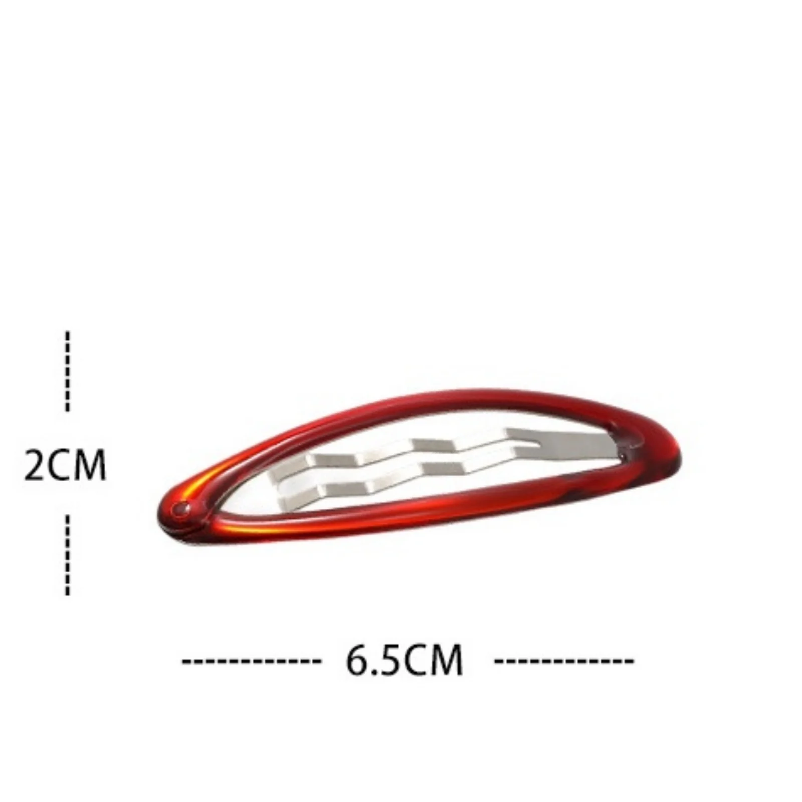 6PCS Solid Color Oil - Drip Hollow Oval Hairpins, Korean Blogger Style, Chic Side Clips for Bangs & Hair Styling