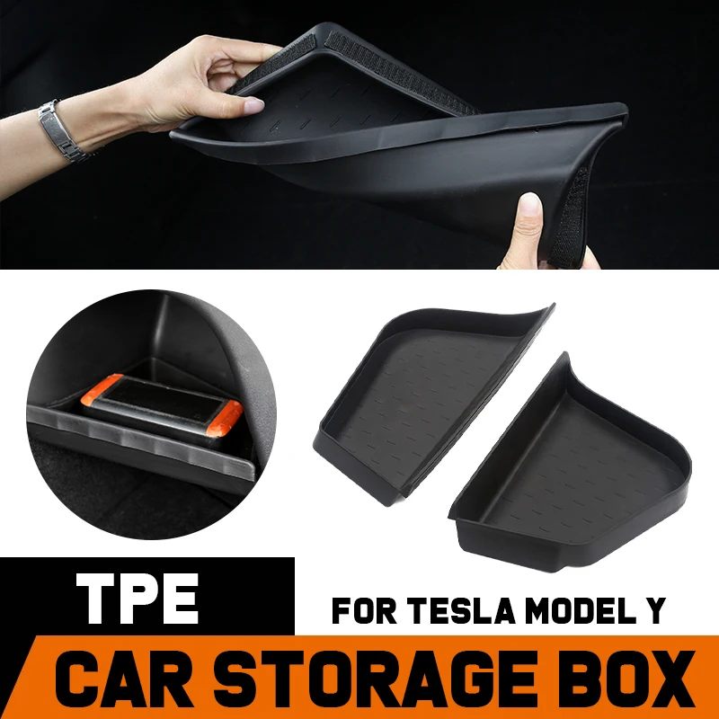 

Для заднего багажника Tesla Model Y 2023, автозапчасти, расширение пространства, органайзер для хранения и организации, аксессуары для интерьера ТПЭ