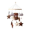 Baby Rattle Toy 0-12 Months Felt Wooden Mobile On The Bed For Newborn Music Box Bed Bell Hanging Toys Holder Bracket Infant Crib 6