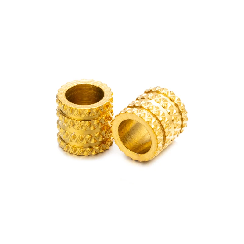 10 Stück 3/4/5/6 mm Gold Edelstahl großes Loch Spacer Perlen Charms für Schmuckherstellung Halskette europäisches Armband DIY Zubehör – Detail 5