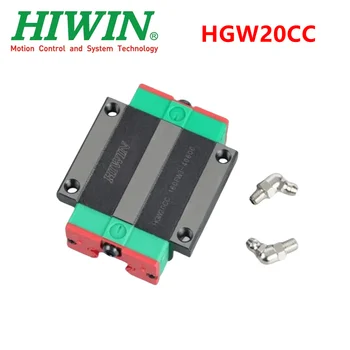 Bloco flangeado linear Hiwin original, Rolamentos deslizantes de transporte para CNC, HGW20CA HGW20CC, 10pcs