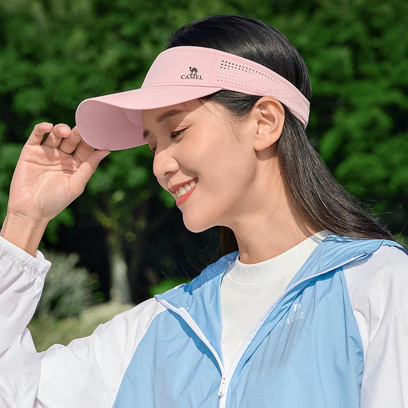 GOLDEN CAMEL Golf Caps Outdoor Sun Protection Hat Sports Empty Top Hat Women Running Sports Sunshade Cap Anti-UV Men Golf