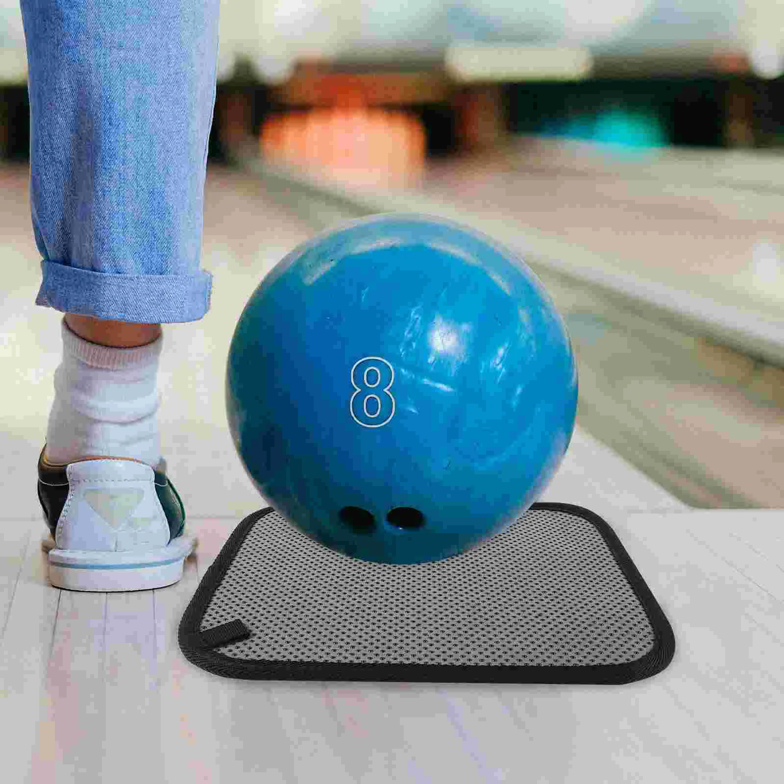 

Bowling Towel Cleaning Rag Anti-Slip Pad Microfiber Grip (Pure Black) Ball Supplies Convenient Cushion Towels