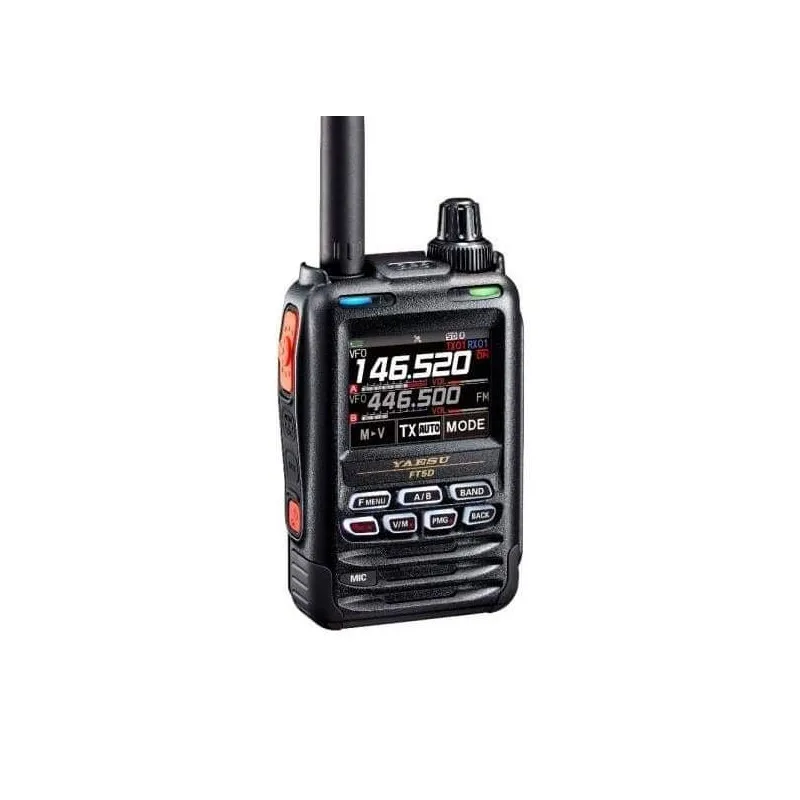 

Yaesu FT5D HAM Walkie Talkie C4FM/FDMA 144 430MHz Digital Analog FM Transceiver Color Screen Touch GPS Location APRS Recording