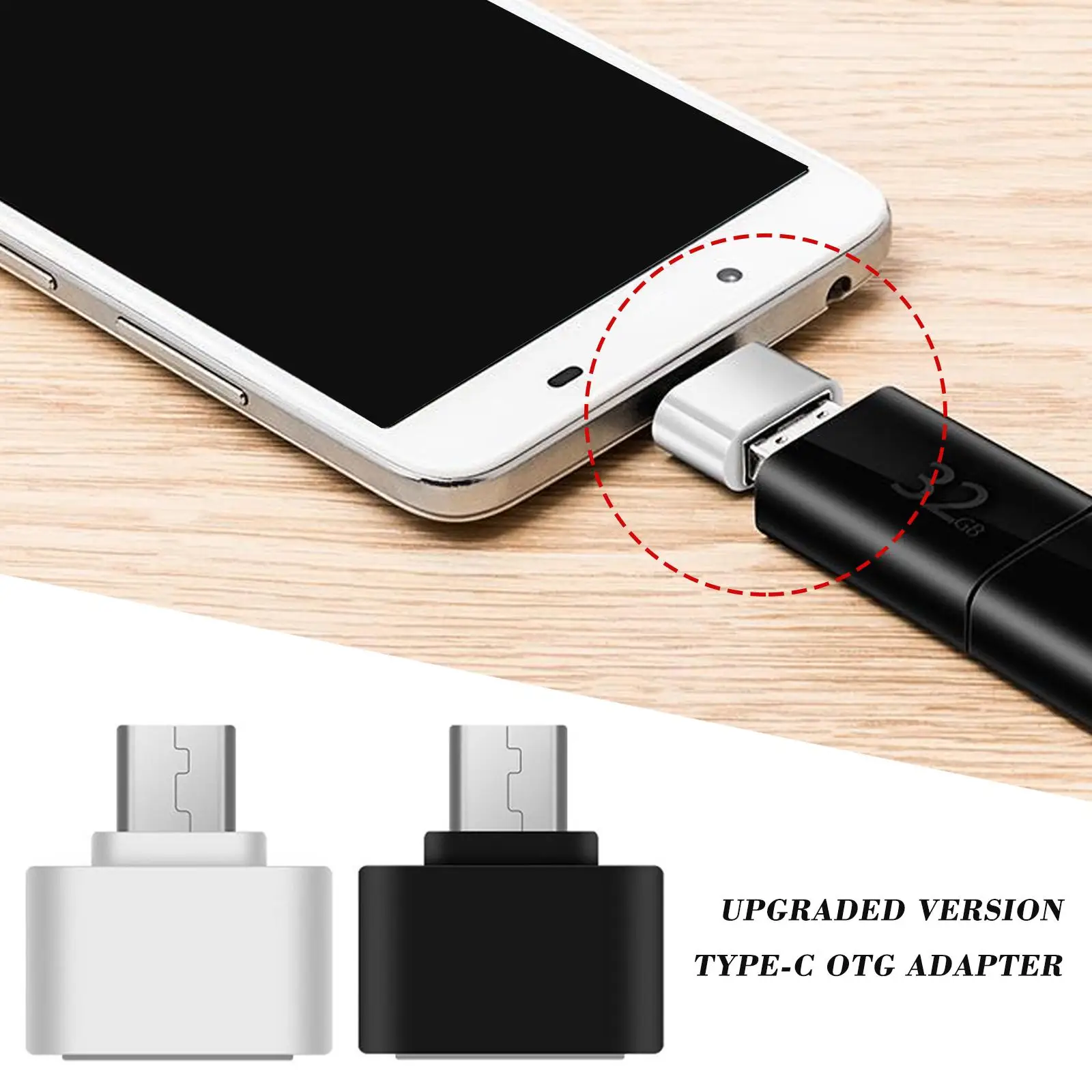 USB To Type C OTG Adapter USB-C Male To Micro Type-c Female Converter for Macbook S20 USBC