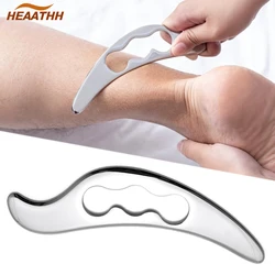 Stainless Steel Gua Sha Massager Muscle Myofascial Scraping Physical Therapy Tools for Soft Tissue Body Massage Pain Relieve