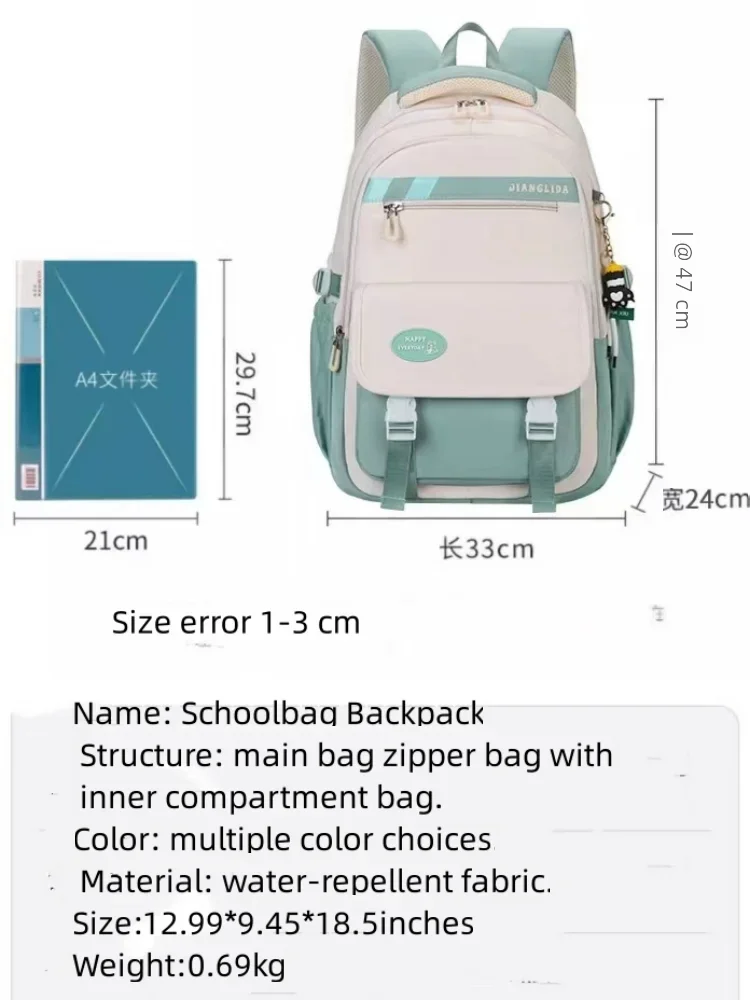 Schoolbag Beautiful Girl goes to School and Goes to Work Shoulder Bag for Young People TLarge-capacity Travel business bag