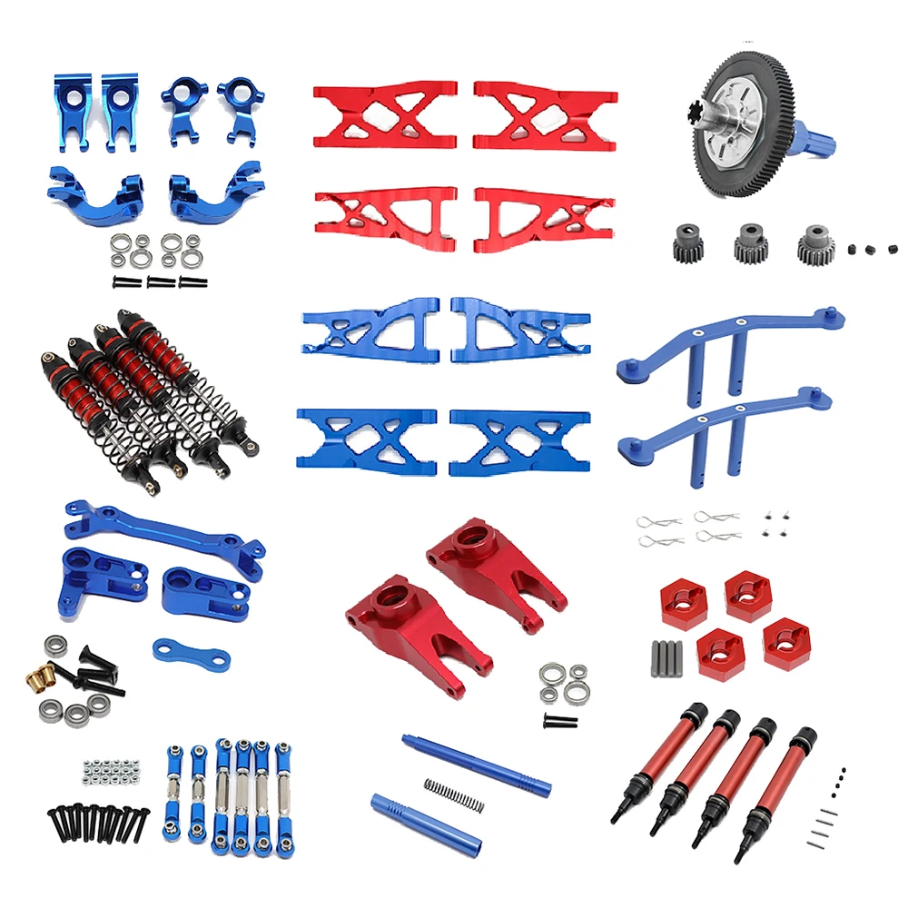 Металлический усовершенствованный передний и задний поворотный кронштейн, CVD, держатель для рулевой чашки, шестигранный адаптер, коробка передач для 1/10 Arrma Senton Typhon Big Rock