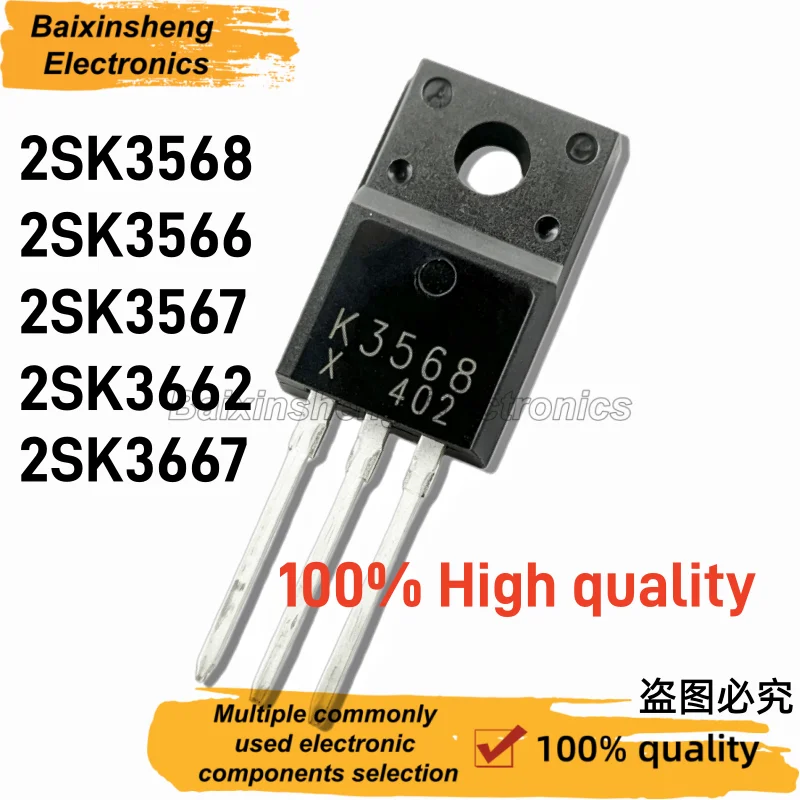 Enhanced TO-220F Transistor Set - Pack of 10 High-Performance Units