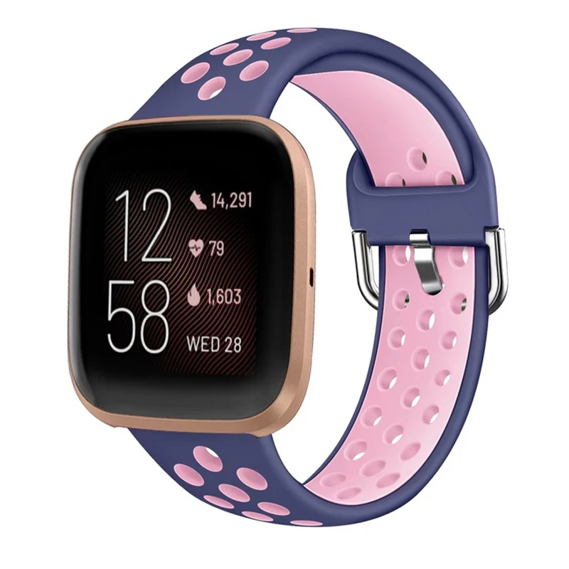 Breathable Silicone Sport Watch Strap Replacement in Vibrant Colors
