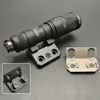 Tactical M300/M600 Flashlight LED Light Side Replacement Mounting Base Hunting MLOK Guide Rail Metal Base Mlok Flashlight Base 3