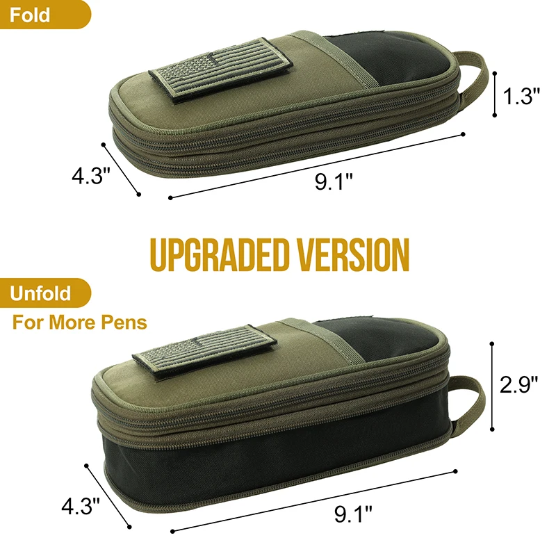 OneTigris Pencil Case- Pencil Pouch for Boys Girls School Office Supplies Stationery Large Capacity Zipper Pencil Bag Organizer