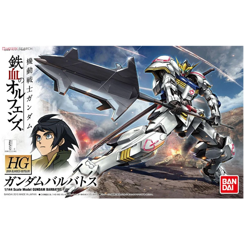 Bandai Original Anime Figure Gundam Model HG IBO 001 1/144 Jagged Barbatos Gundam Assembled Model Toy Birthday Gift