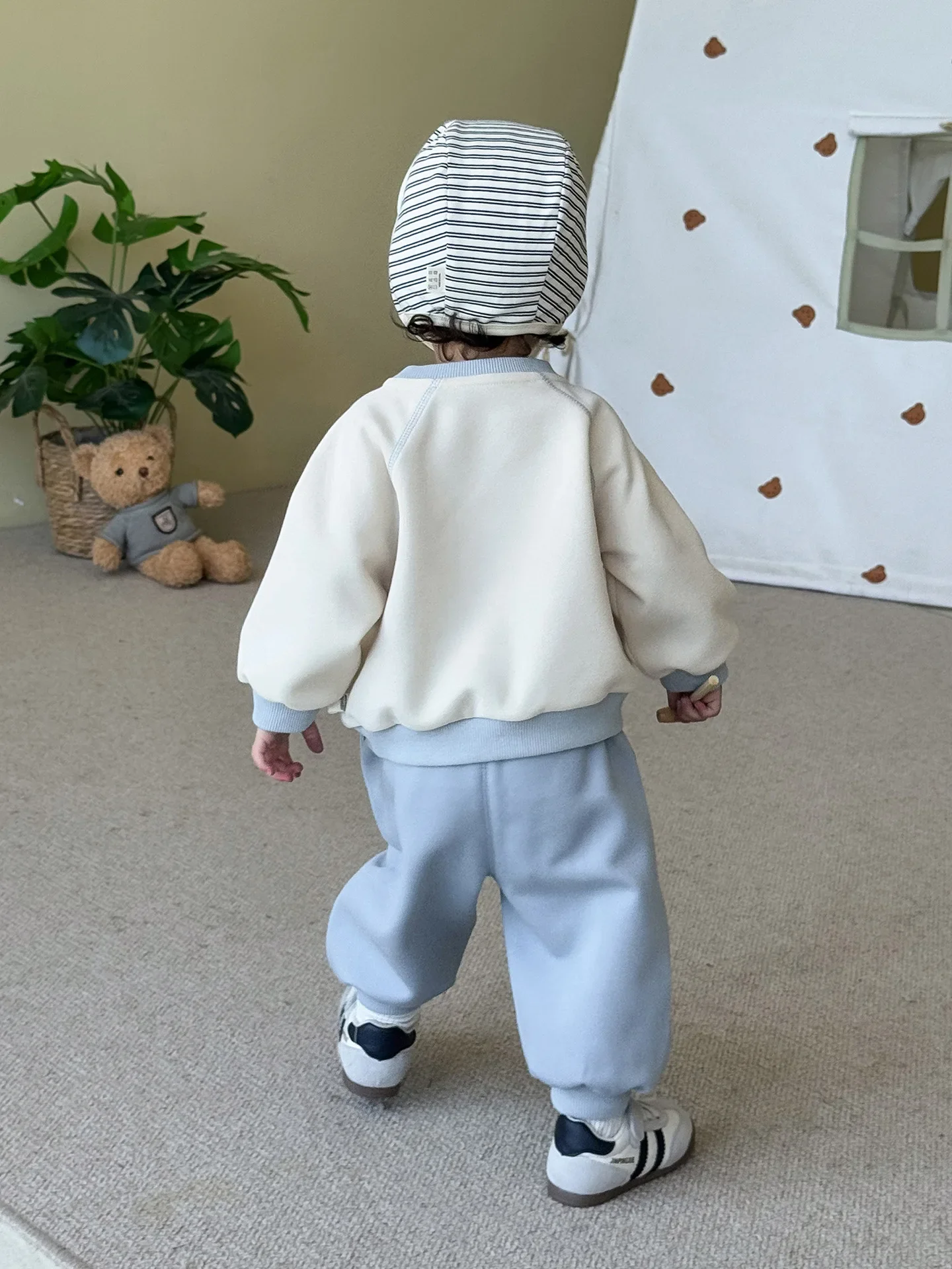 Kids Animal Hoodie and Sports Pants Set