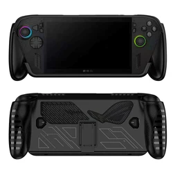Enhanced Protective TPU Silicone Case with Stand for Handheld Game Consoles - Full Coverage Accessory (BLACK)