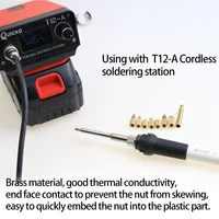 Heat Insert Nut Iron Tip T12 Soldering Iron Tip Insert Internal Thread Head M2-M8 Brass Hot Nut Insertion Kit 3D print accessory - Image 4