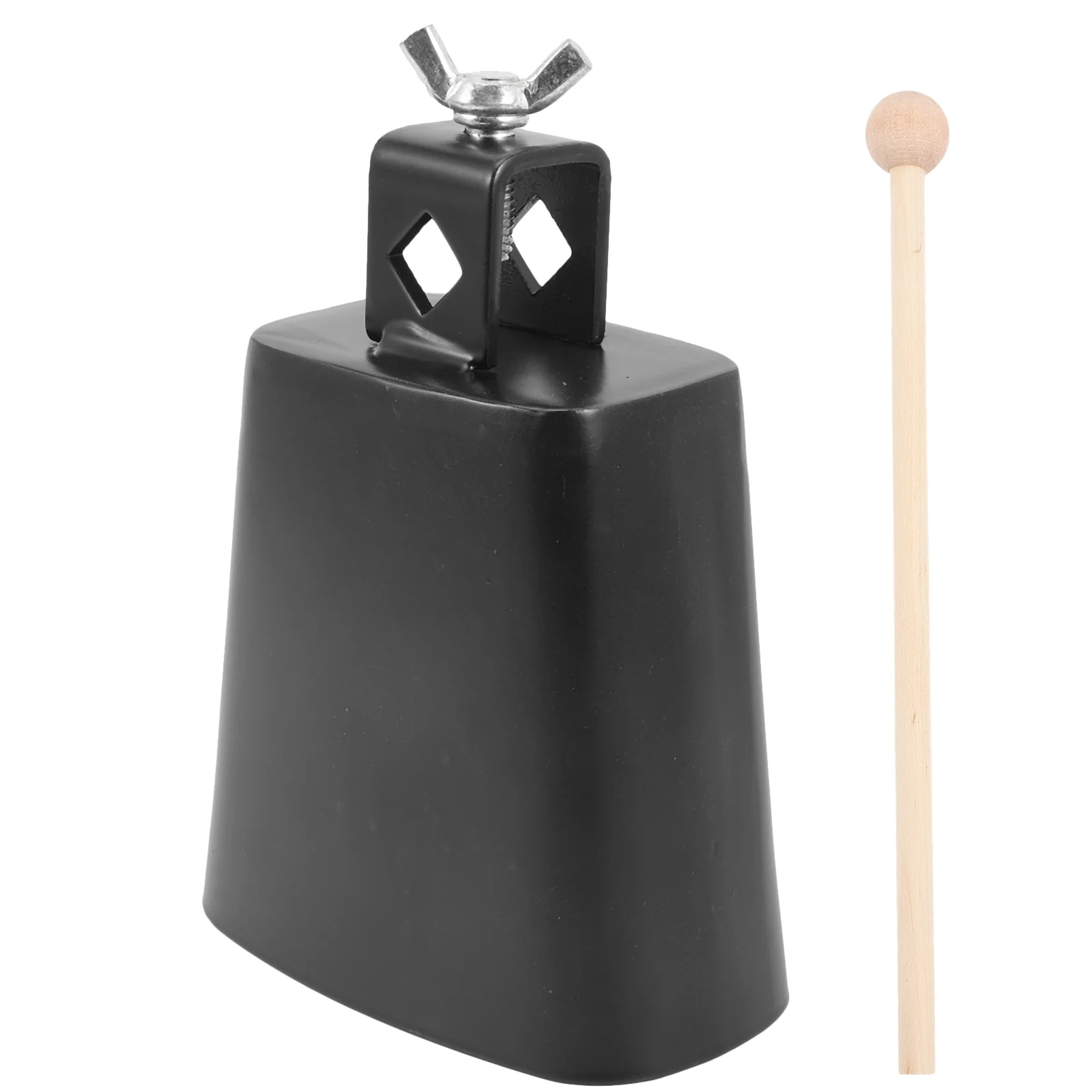 

4/5inch Metal Cowbells Cow Bell+Drumstick Metal Cow Bell Noise Maker Hand Percussion Instrument Cowbell with Stick for Drum Set