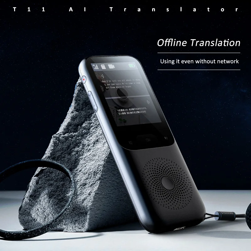 T11 2.4inch Touch Screen Translator Real-Time Smart Voice Photo Translator 138 Languages Translation Portable Offline Tradutor