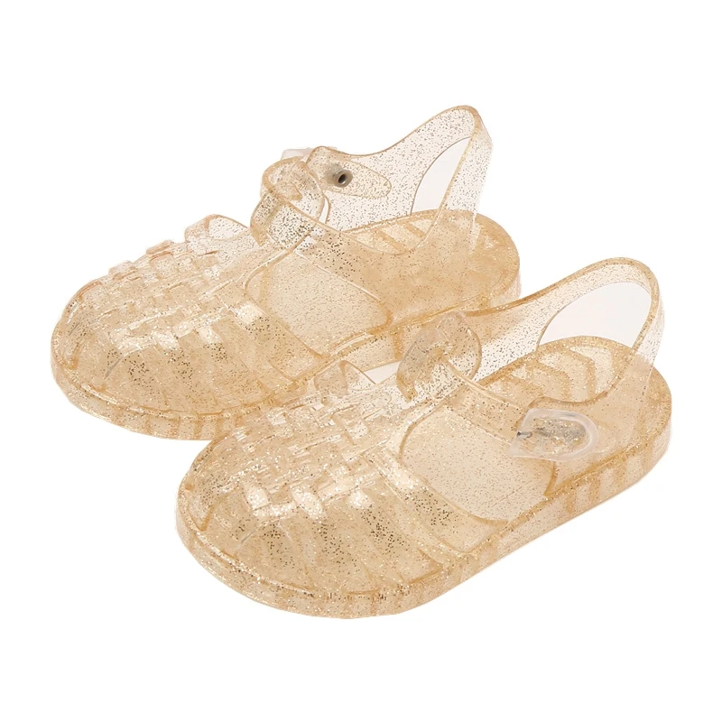 FOCUSNORM 5 Colors Summer Fashion Little Girls Sandals Shoes 0-8Y Closed Toe Princess Costume Beach Flat Sandals 6