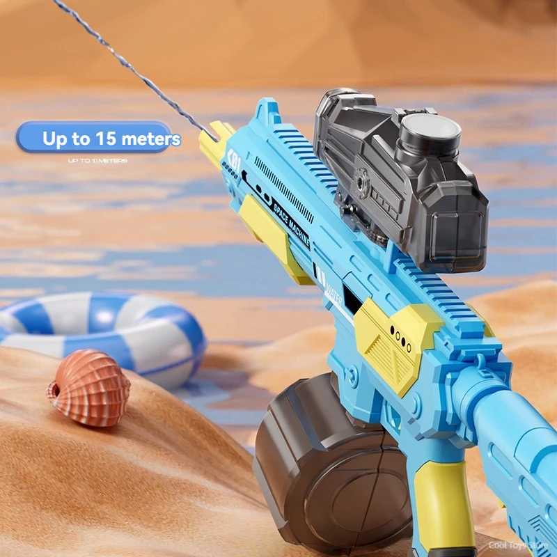 M416 Electric Water Guns Toy Automatic Manual 2 Modes Beach Blaster Powerful Summer Outdoor Toys for Children Boys Girls Adults 3