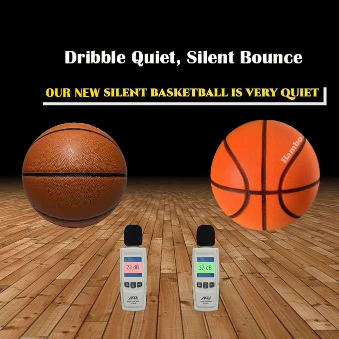 Grooved Silent Basketball Number 7 Airless Foam Basketball Indoor Training Silent Ball Quiet Dribbling Mute Bouncing Xmas Gift 2