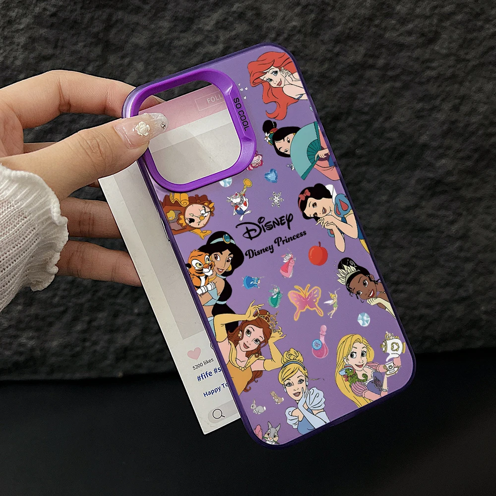 Enchanting Cartoon Princess Witch Villain Colorful Silver Phone Case Cover