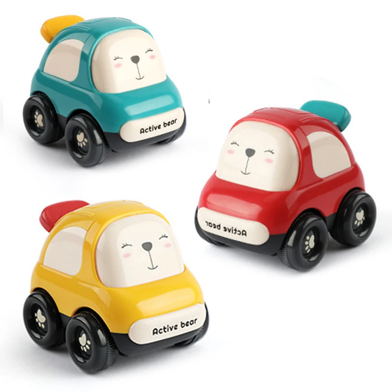 Cartoon Montessori Toys For Boys Pull Back Models Car Cute Gift Baby Toys 0-12 Months The Boys Early Learning Educational Toys