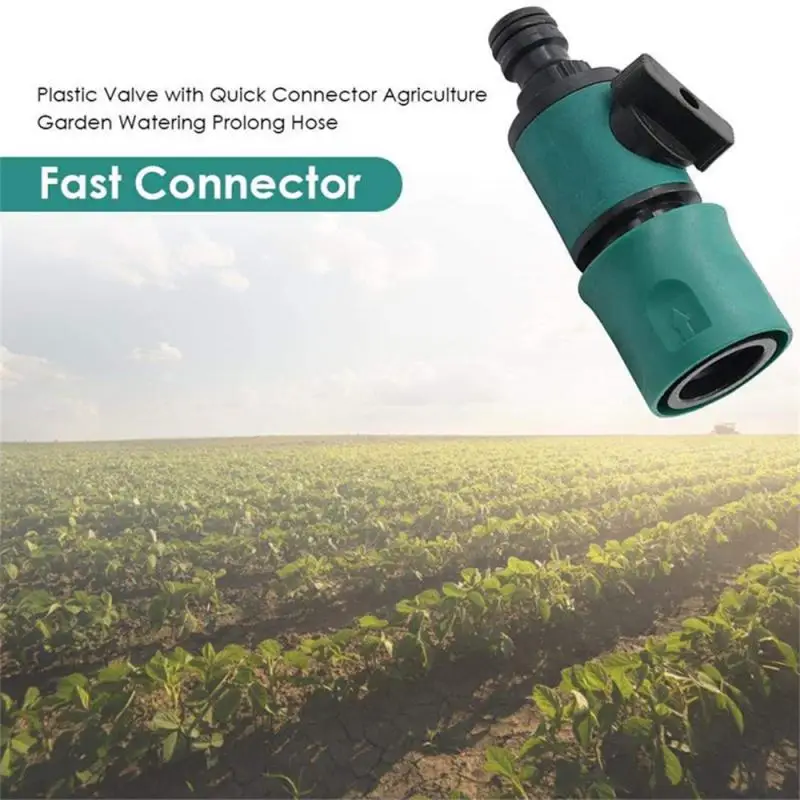 

Plastic Valve with Quick Connector Agriculture Garden Watering Prolong Hose Irrigation Pipe Fittings Hose Adapter Switch