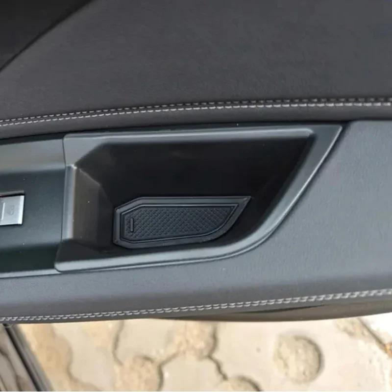 Audi Q4 E-Tron 2019-2022 자동차 중앙 콘솔 팔걸이 박스 도어 보관함 내부 관리자 자동차 액세서리