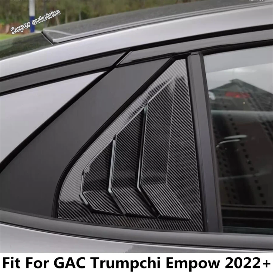 

Car Rear Triangle Window Blinds Shutters Sunshade Louvers Side Air Vent Cover Trim For GAC Trumpchi Empow 2022 -2024 Accessories