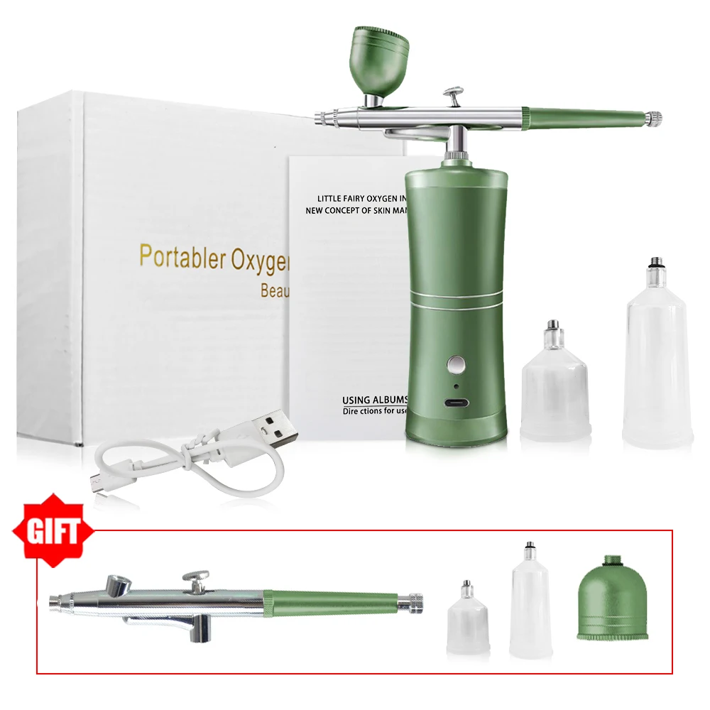 طقم بخاخة مع ضاغط، بالإضافة إلى مسدس رش صغير كهربا...